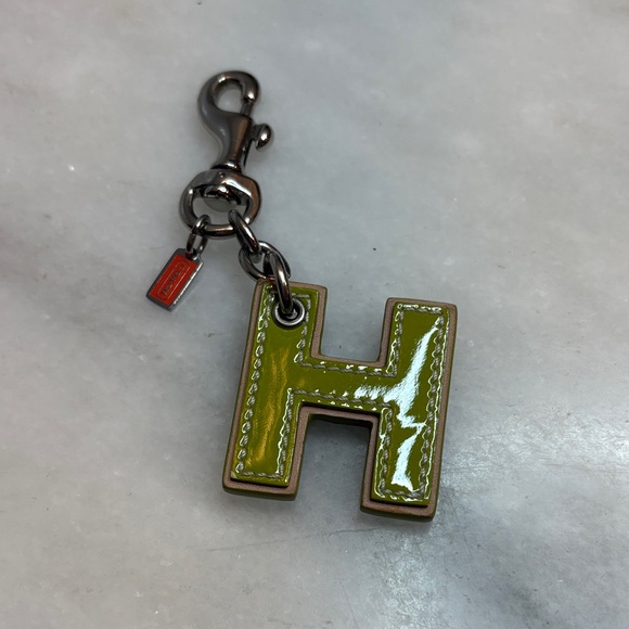 Coach Accessories - Coach Initial Letter "H" Bag Charm Key Chain - RARE!!!